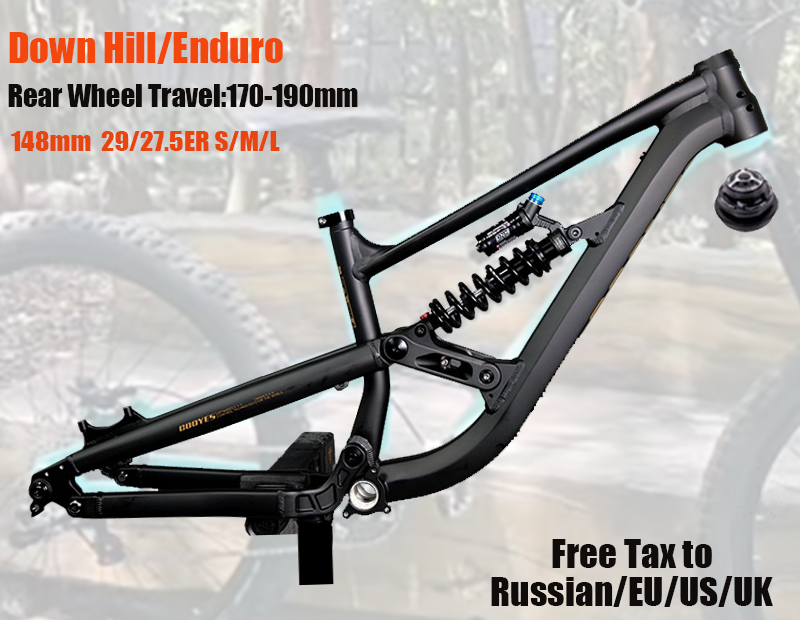 Mountain Biking In The Uk - フルサスペンションフレーム エンデューロ アルミバイク ソフトテール 29/27.5インチ DH