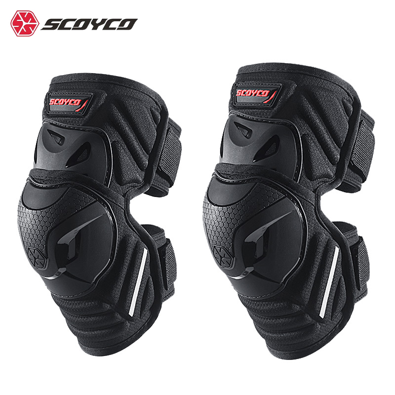 Mountain Biking Knee Pads - SCOYCO オートバイ膝パッド調整可能な TPR シェルモトクロスガード保護膝パッド MTB バイク安全ガード