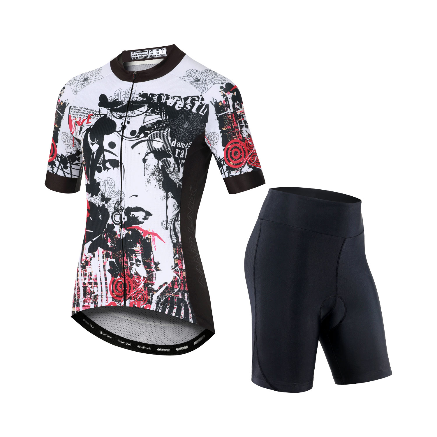 Mountain Biking Outfits Women - 新しいサイクリングジャージセットサイクリング服速乾性と通気性生地ジャージ衣装女性のマウンテンバイク半袖セット