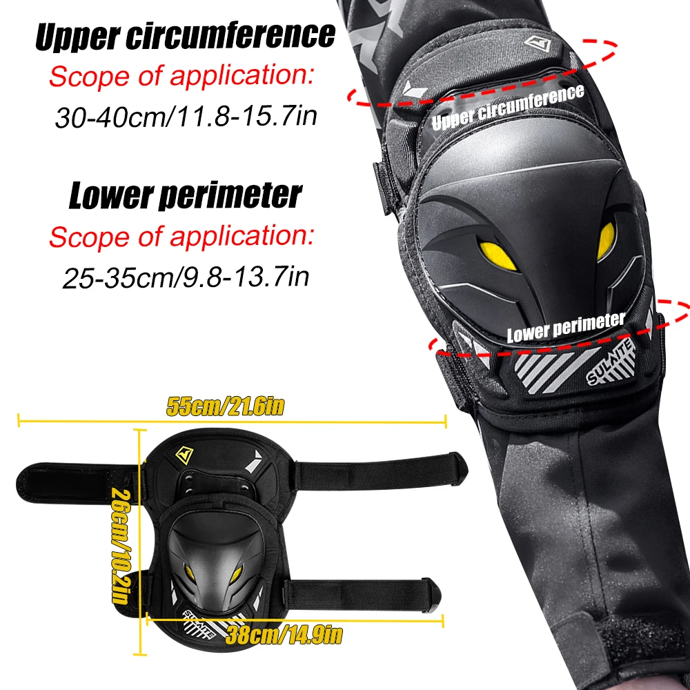 GOMOREON 1 ペアオートバイ電動自転車膝肘ガードパッ - Mountain Biking Knee Pads のレビューと価格