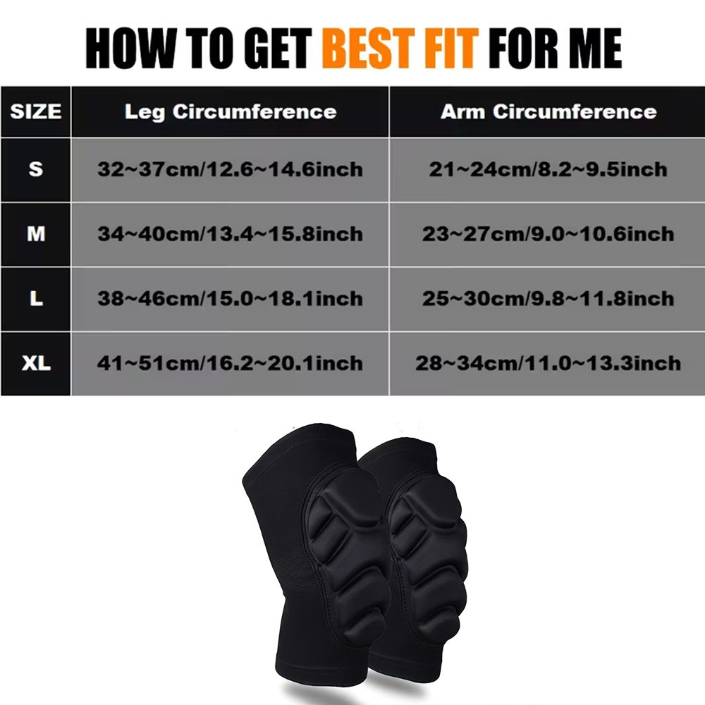 男性と女性のためのプロフェッショナル膝肘パッド2個、厚い衝撃 - Mountain Biking Knee Pads のレビューと価格