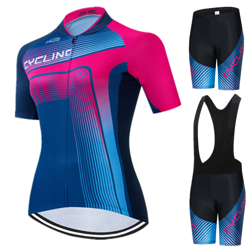 プロ女性用サイクリングジャージセット夏のバイク衣装女性用抗紫 - Mountain Biking Outfits Women のレビューと価格