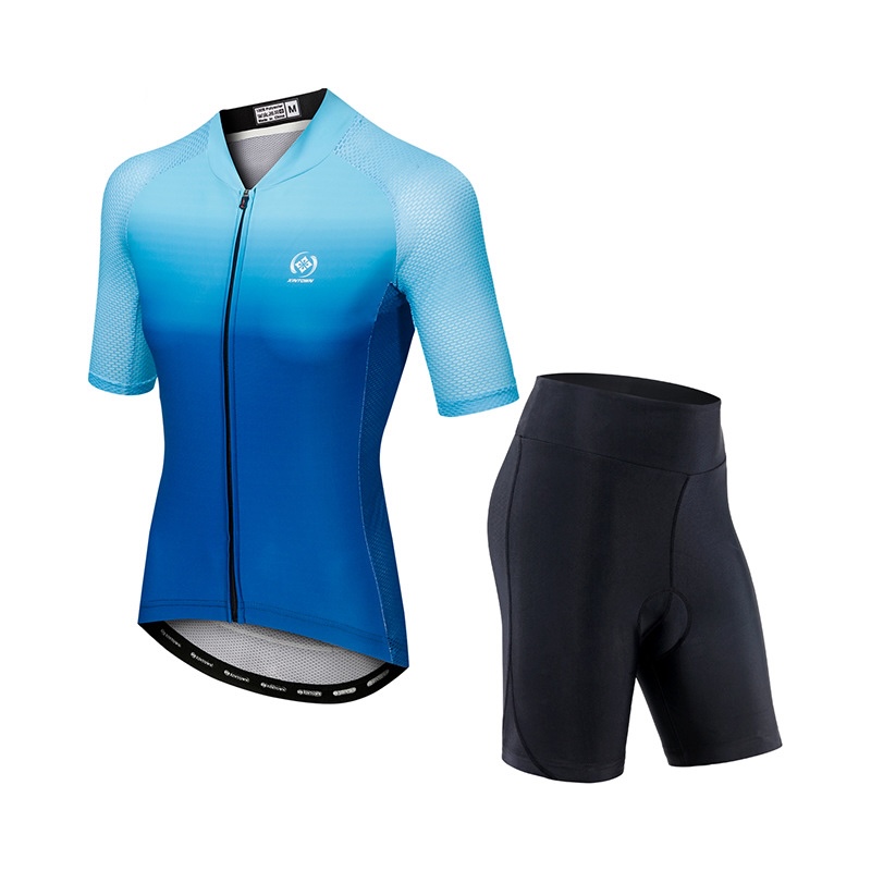 女性用マウンテンバイク半袖セットサイクリングジャージセットジ - Mountain Biking Outfits Women のレビューと価格