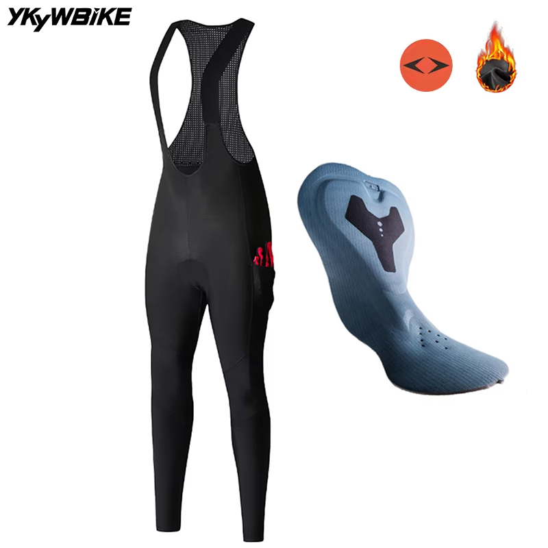 YKYWBIKE 女性冬サイクリングよだれかけズボンサーマル - Mountain Biking Pants Women のレビューと価格