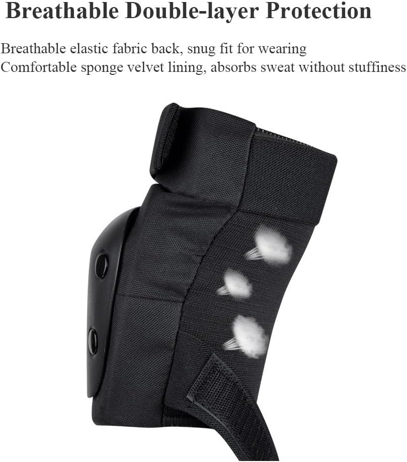 膝パッド、肘パッド、リストガード、大人と若者向けの6 in  - Mountain Biking Knee Pads のレビューと価格