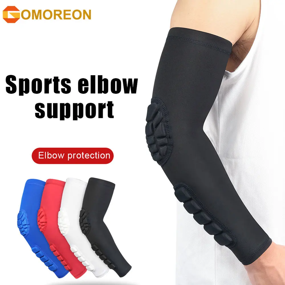 1 個肘パッド圧縮シュータースリーブ男性女性アームスリーブパ - Mountain Biking Knee Pads のレビューと価格