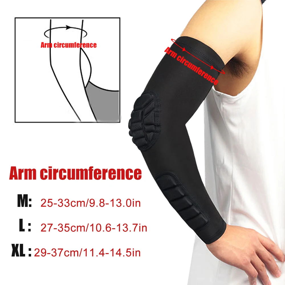1 個肘パッド圧縮シュータースリーブ男性女性アームスリーブパ - Mountain Biking Knee Pads のレビューと価格