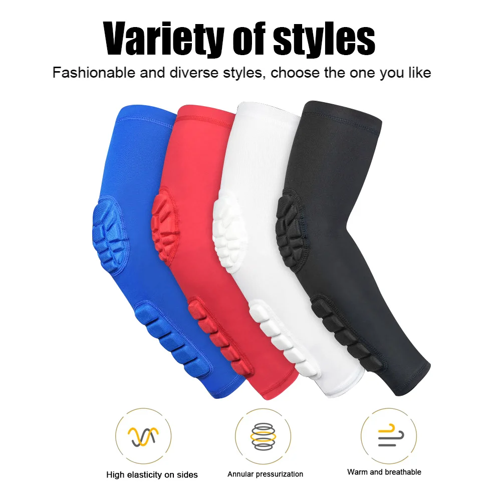 1 個肘パッド圧縮シュータースリーブ男性女性アームスリーブパ - Mountain Biking Knee Pads のレビューと価格
