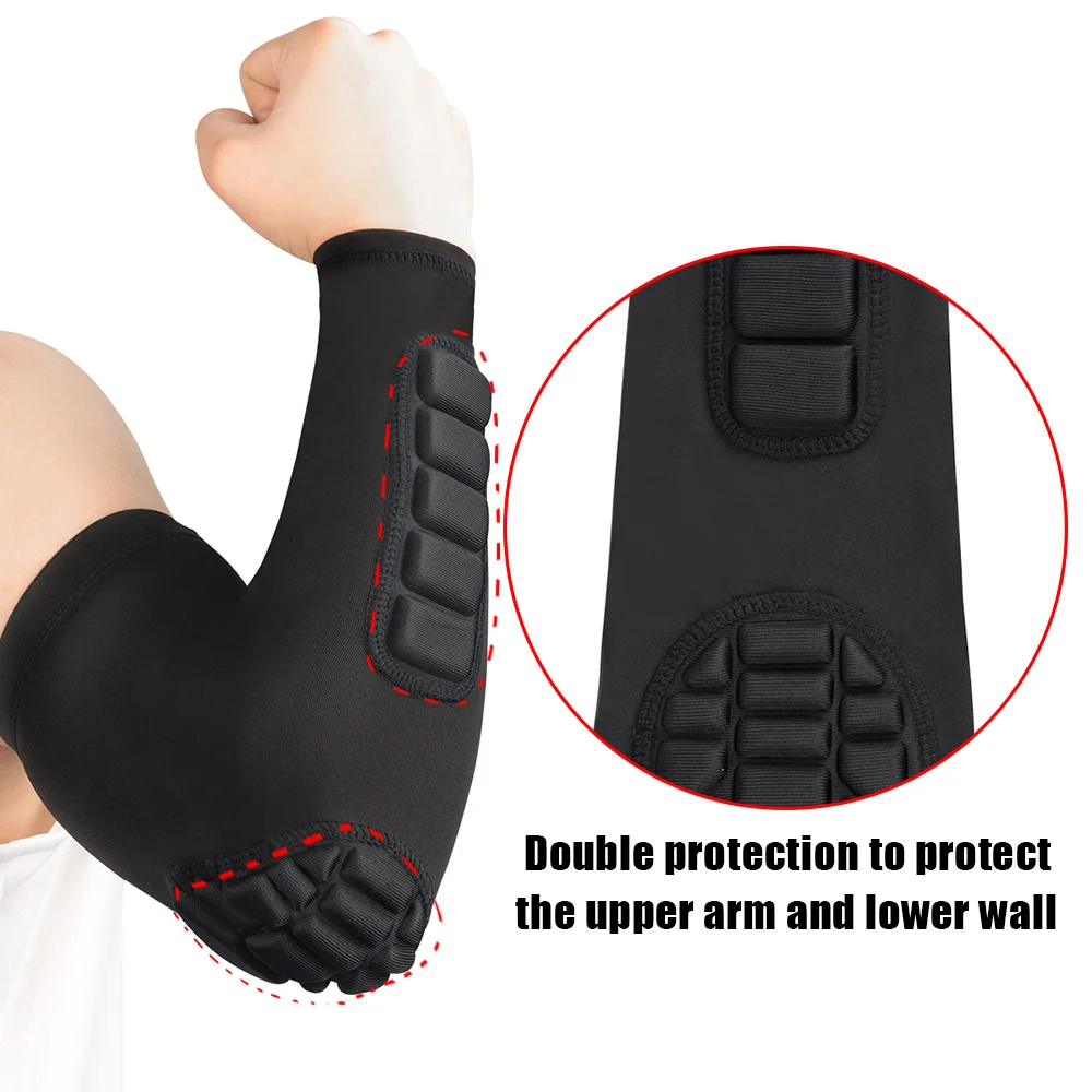 1 個肘パッド圧縮シュータースリーブ男性女性アームスリーブパ - Mountain Biking Knee Pads のレビューと価格