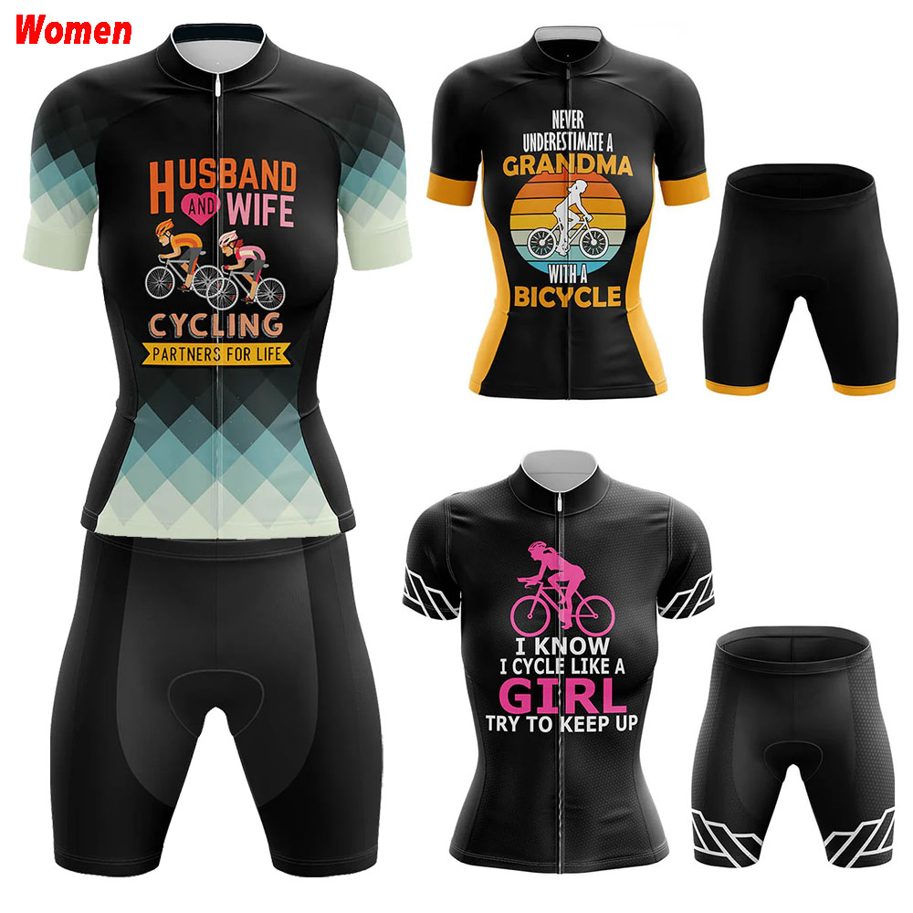夫と妻ポリエステルサイクリング服制服ジャージ女性のバイクショ - Mountain Biking Outfits Women のレビューと価格