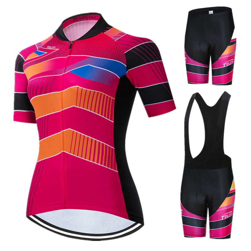 女性用サイクリングウェアスーツ 夏用バイクジャージ ショート - Mountain Biking Outfits Women のレビューと価格
