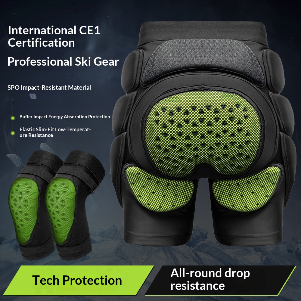 ESA スキーヒッププロテクター 衝撃吸収 耐衝撃性 CEレ - Mountain Biking Knee Pads のレビューと価格