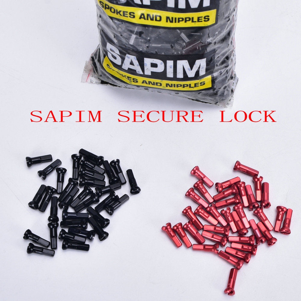 SAPIM セキュア ロック ニップル 外部 ブラック レッ - Spoke Nipple Brass のレビューと価格