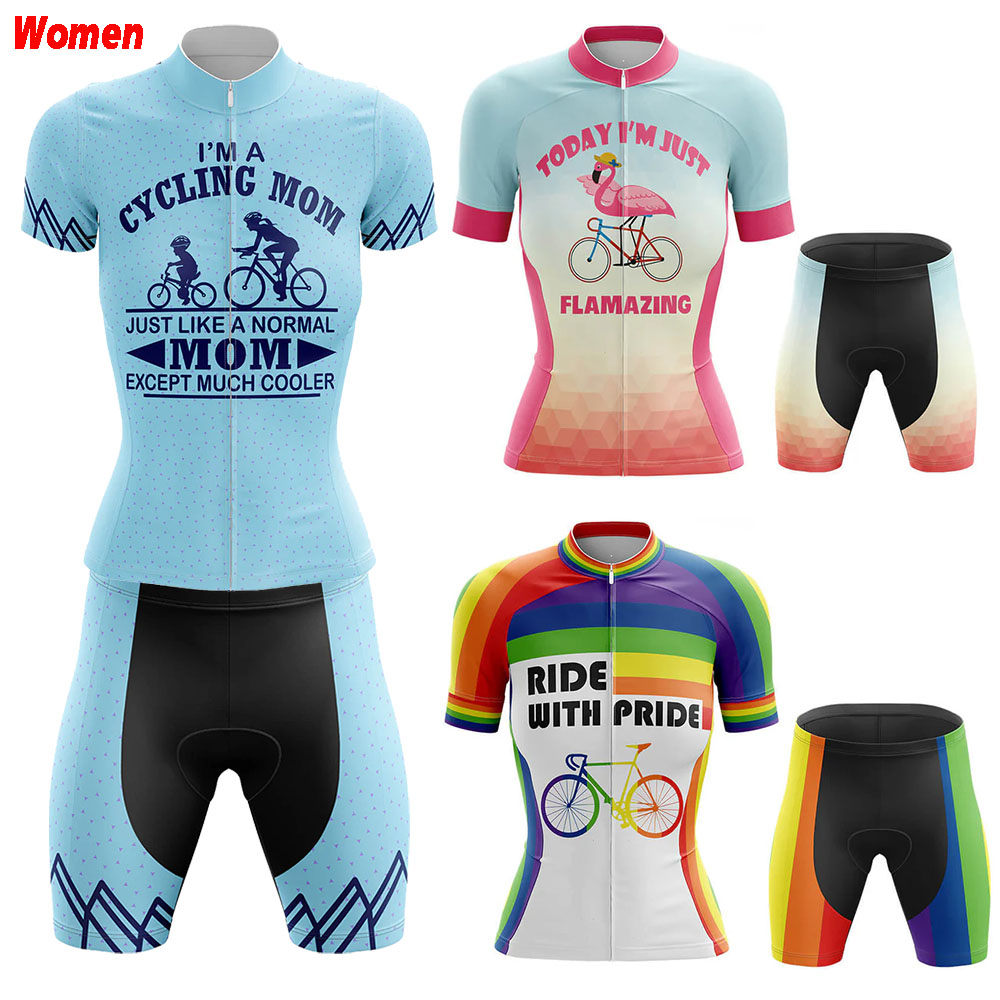 ライドウィズプライドポリエステルサイクリング服ユニフォームジ - Mountain Biking Outfits Women のレビューと価格