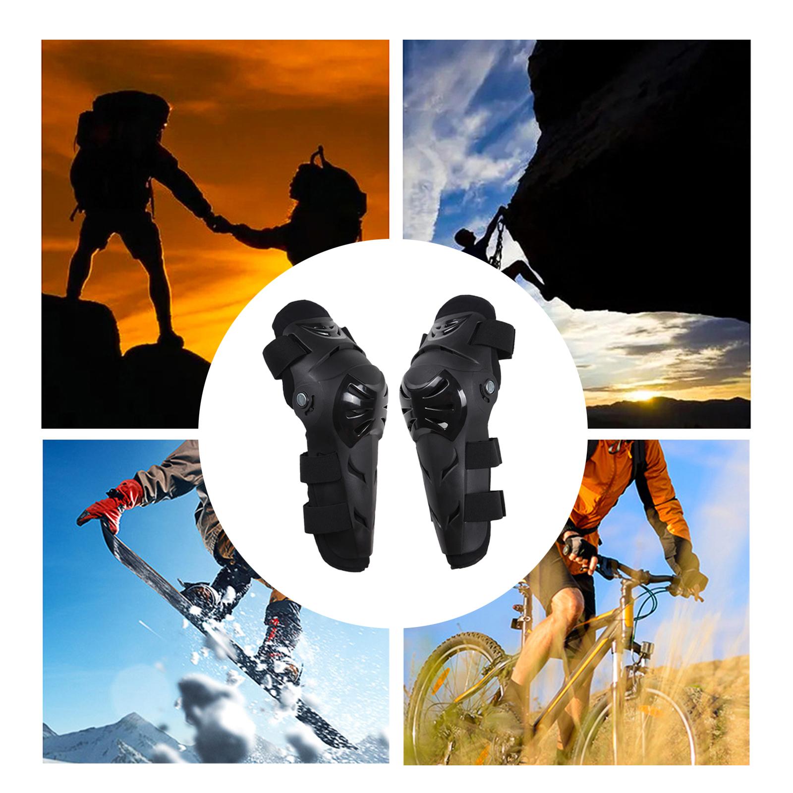 モトクロス膝すねガード滑り止め弾性バンド通気性穴付き膝すねパ - Mountain Biking Knee Pads のレビューと価格