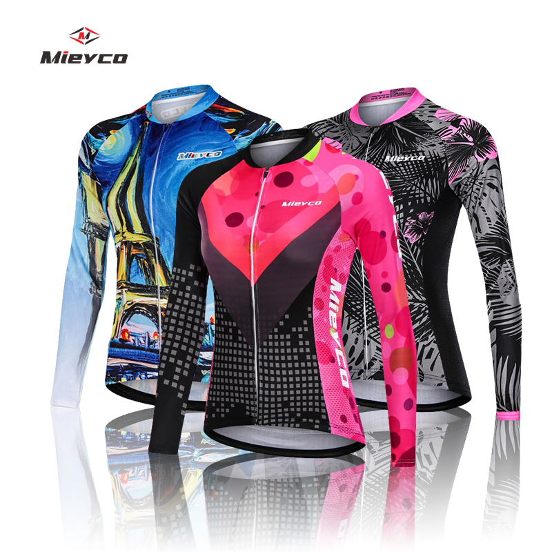 サイクリングジャージ 夏用 薄手 長袖 チーム アウトドア  - Mountain Biking Outfits Women のレビューと価格