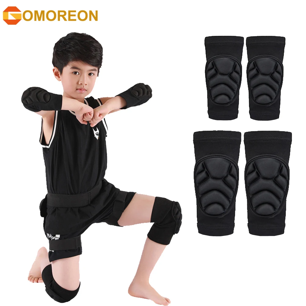 Gomoreon1ペア厚手のスポンジニーパッドエルボースリー - Mountain Biking Knee Pads のレビューと価格