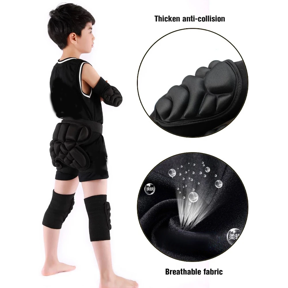 Gomoreon1ペア厚手のスポンジニーパッドエルボースリー - Mountain Biking Knee Pads のレビューと価格