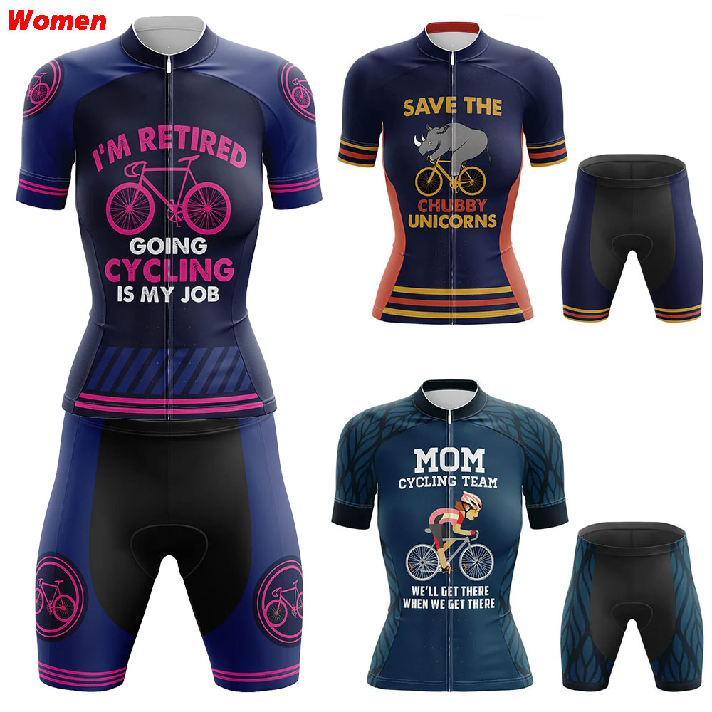サイクリングは私の仕事ポリエステルサイクリング服ユニフォーム - Mountain Biking Outfits Women のレビューと価格