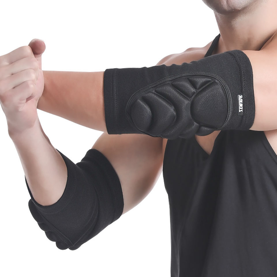 AOLIKES 1 ペア肘パッド肘プロテクターバレーボールス - Mountain Biking Knee Pads のレビューと価格