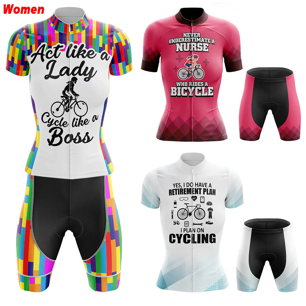 サイクリングナースポリエステルサイクリング服制服ジャージ女性 - Mountain Biking Outfits Women のレビューと価格